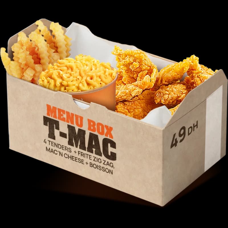 Menu Box T-MAC — Combos, 212 Chicken